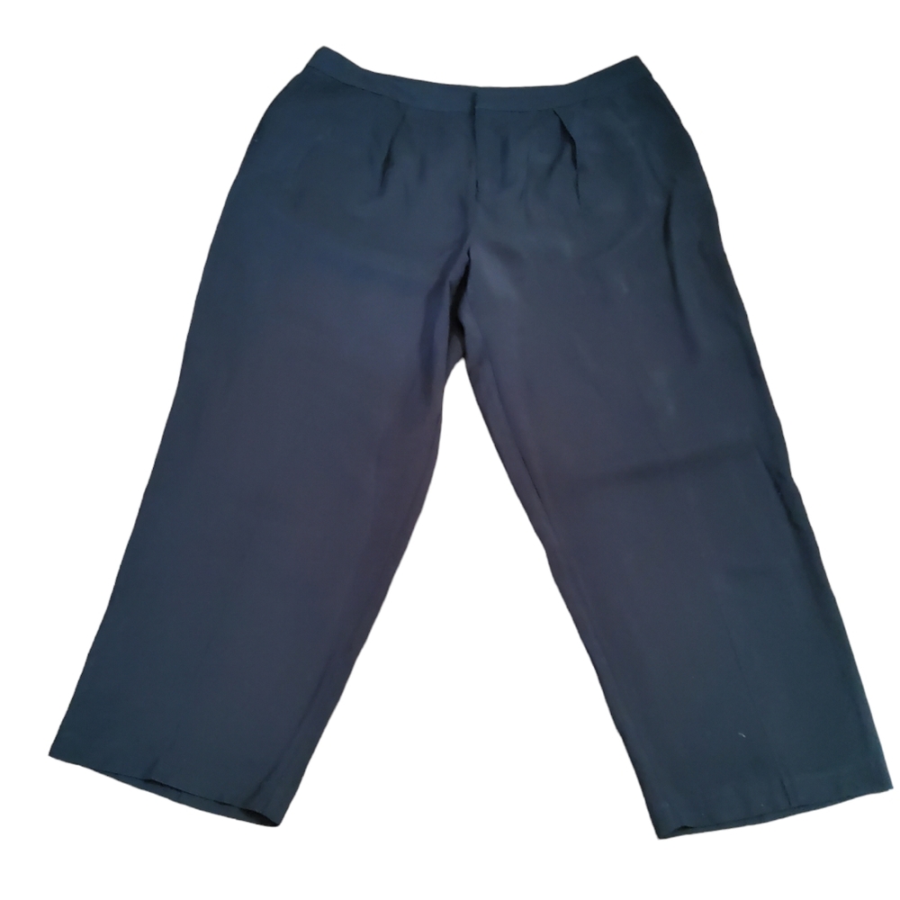 Eloquii Pleated Trousers Dress Pants Size 20 Black New